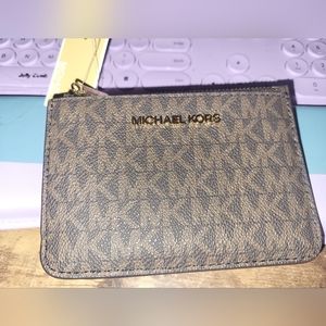 Brown michael kors wallet